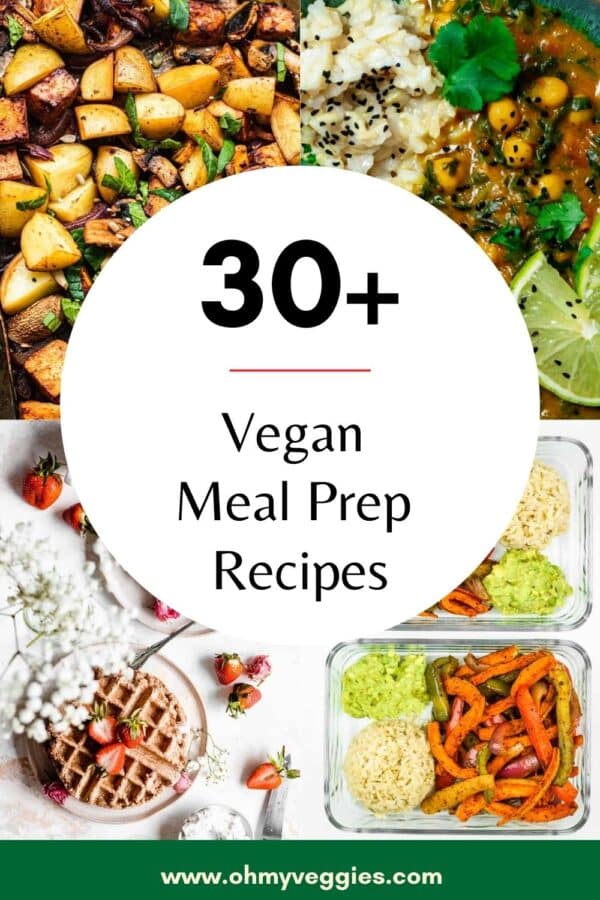 Recetas veganas para preparar comidas