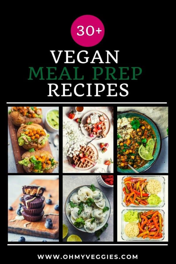 Recetas veganas para preparar comidas