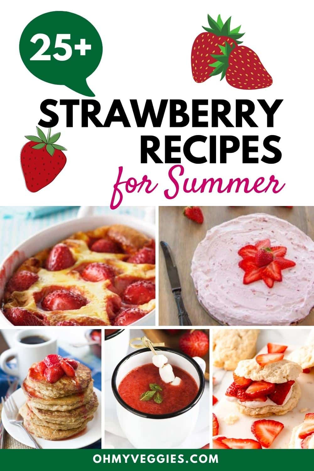 25+ Strawberry Recipes For Summer - Oh My Veggies