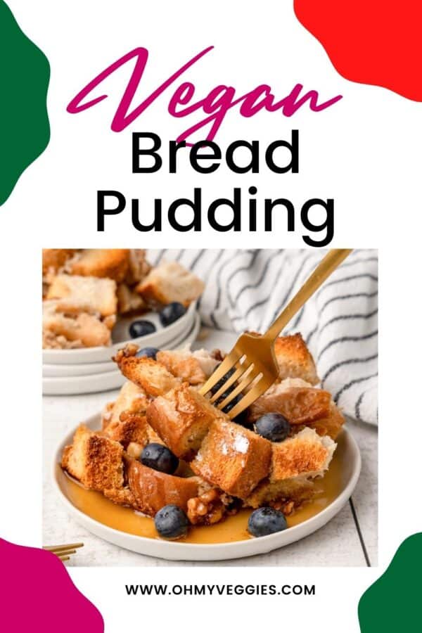 eggless bread pudding