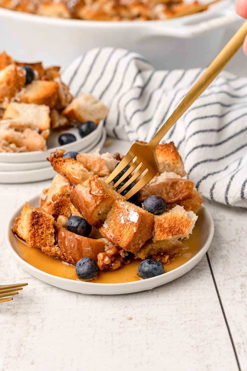 eggless bread pudding