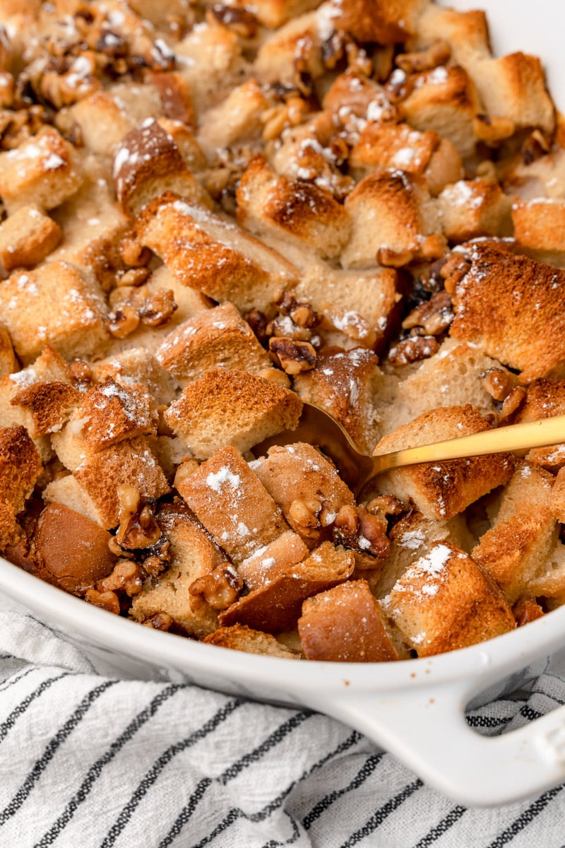 eggless bread pudding