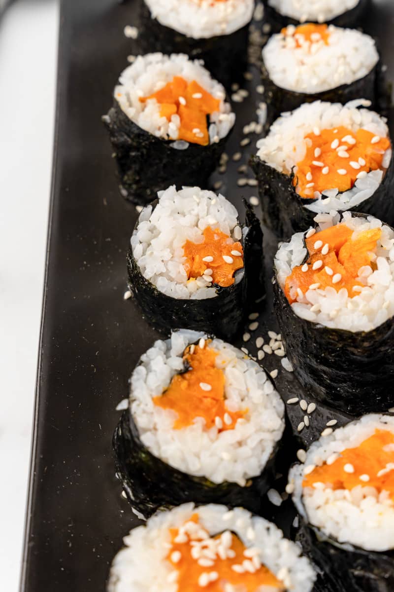 Easy Sweet Potato Sushi Rolls - The Fiery Vegetarian