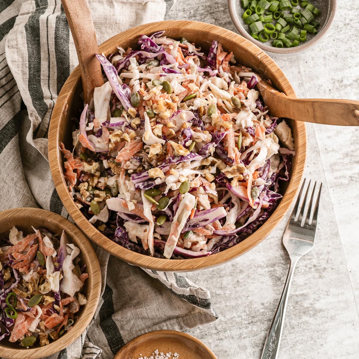 Easy non-dairy coleslaw