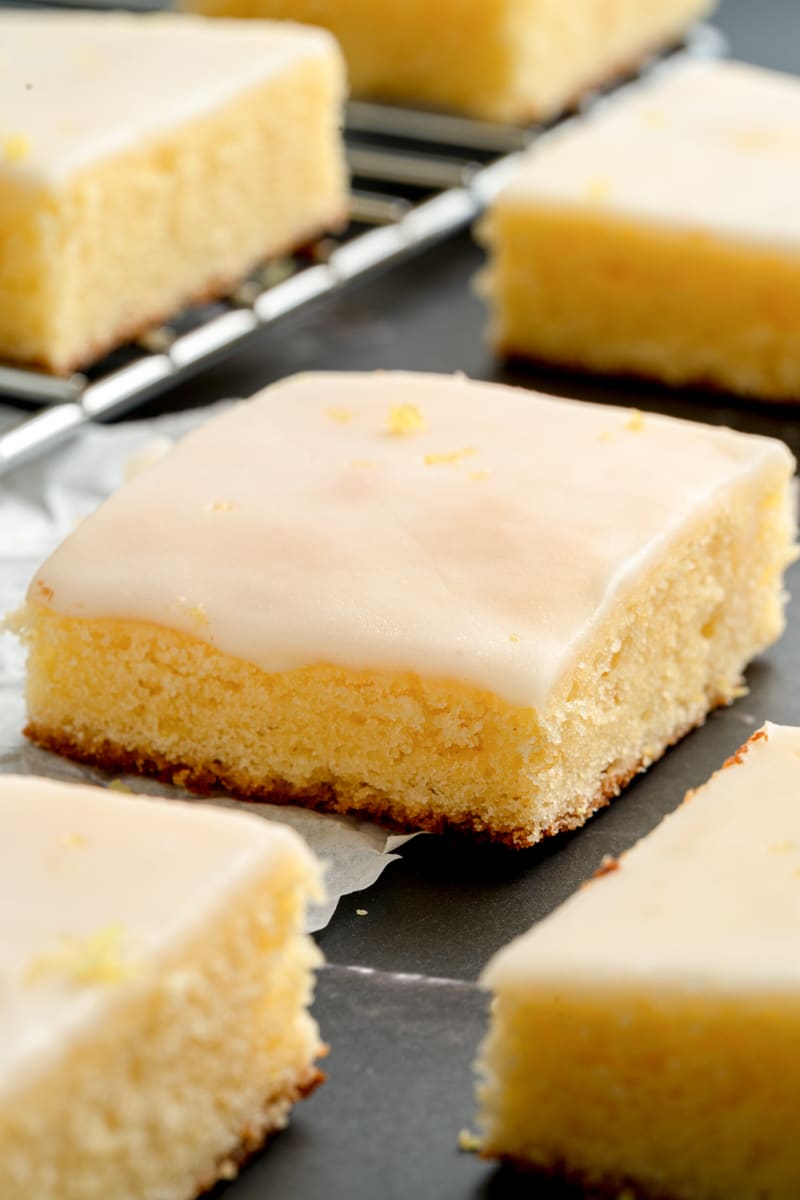 Homemade Lemon Brownies.