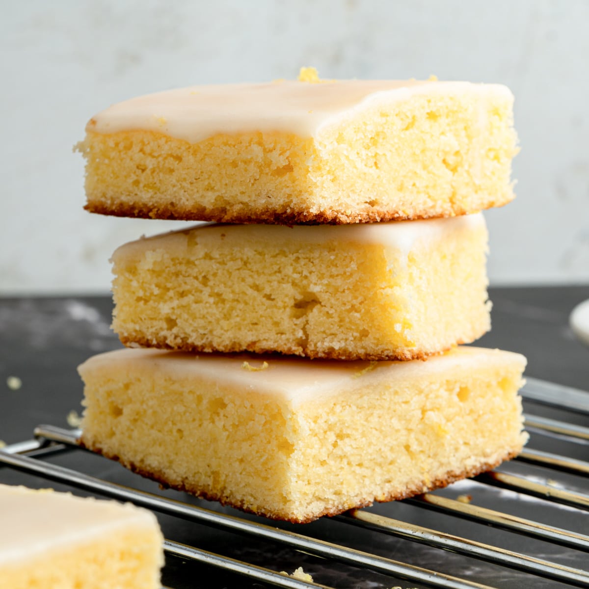 homemade lemon brownies.