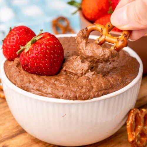 Dark Chocolate Hummus Oh My Veggies