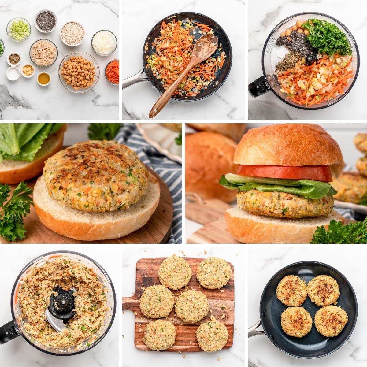 chickpea veggie burgers