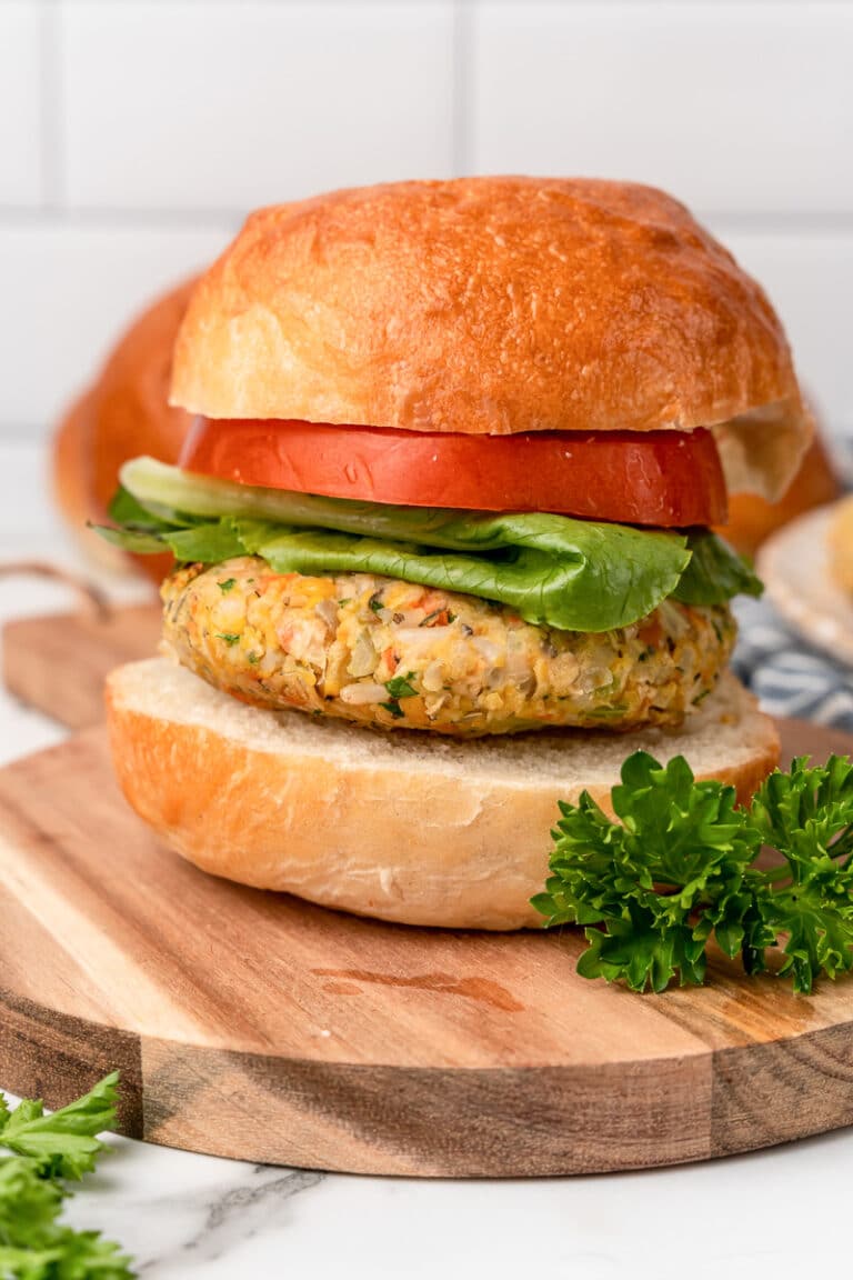 Chickpea Veggie Burgers - Oh My Veggies