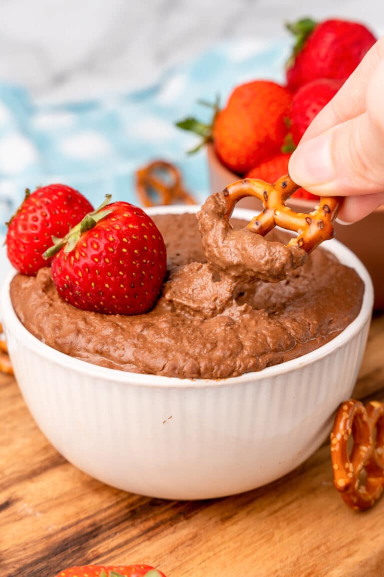 Dark Chocolate Hummus Oh My Veggies