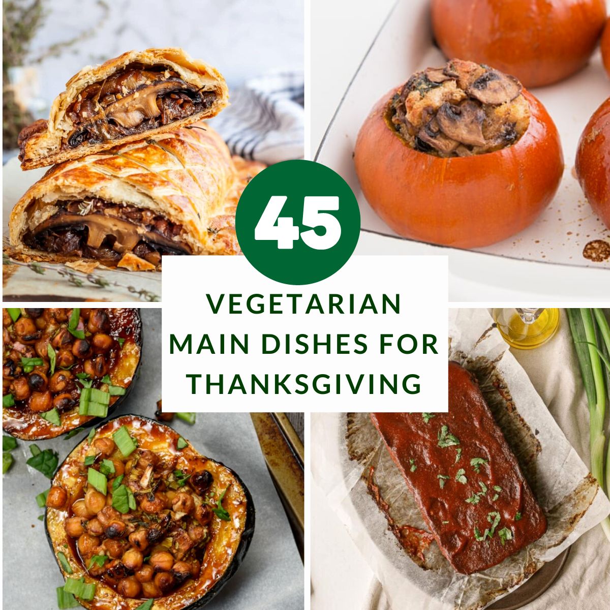 vegetarian main dishes for thanksgiving