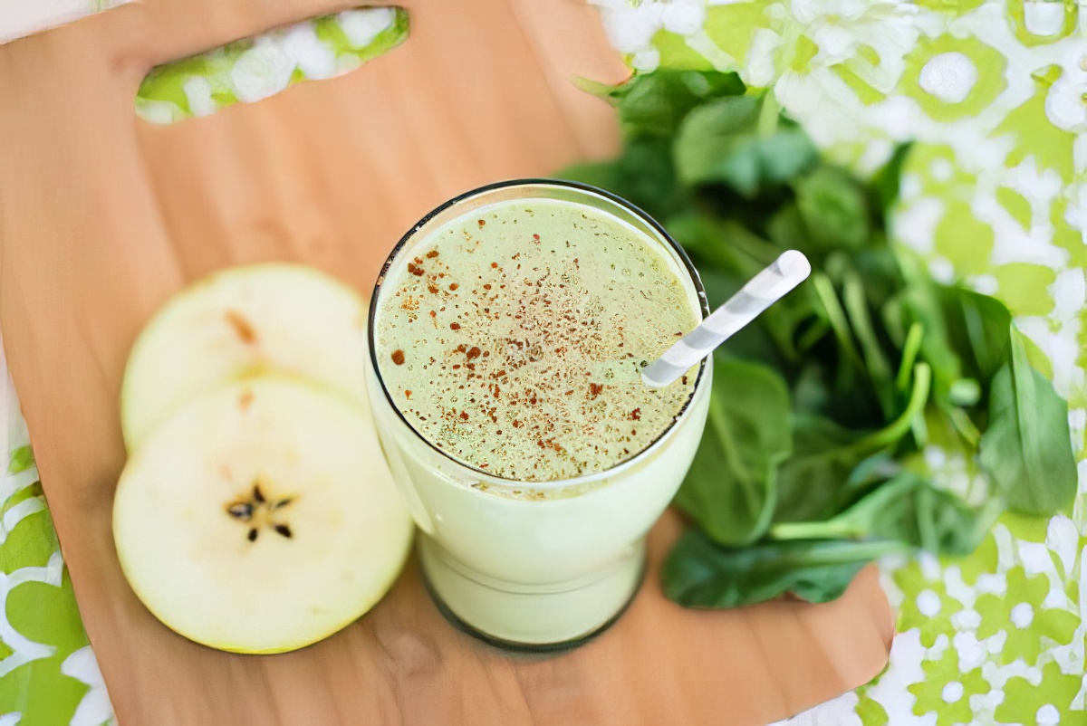 vegan green apple smoothie