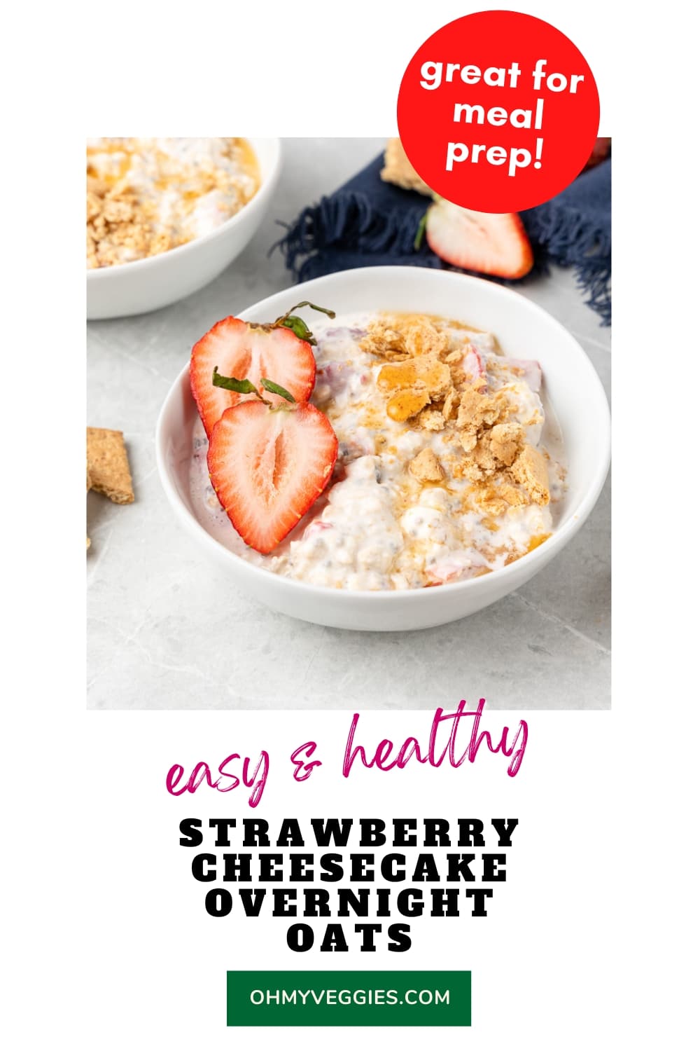 Strawberry Cheesecake Overnight Oats