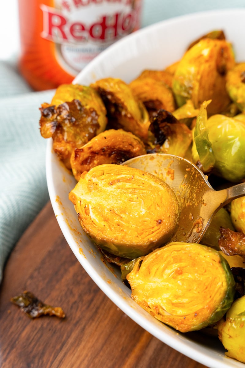 close up of the buffalo brussels sprouts