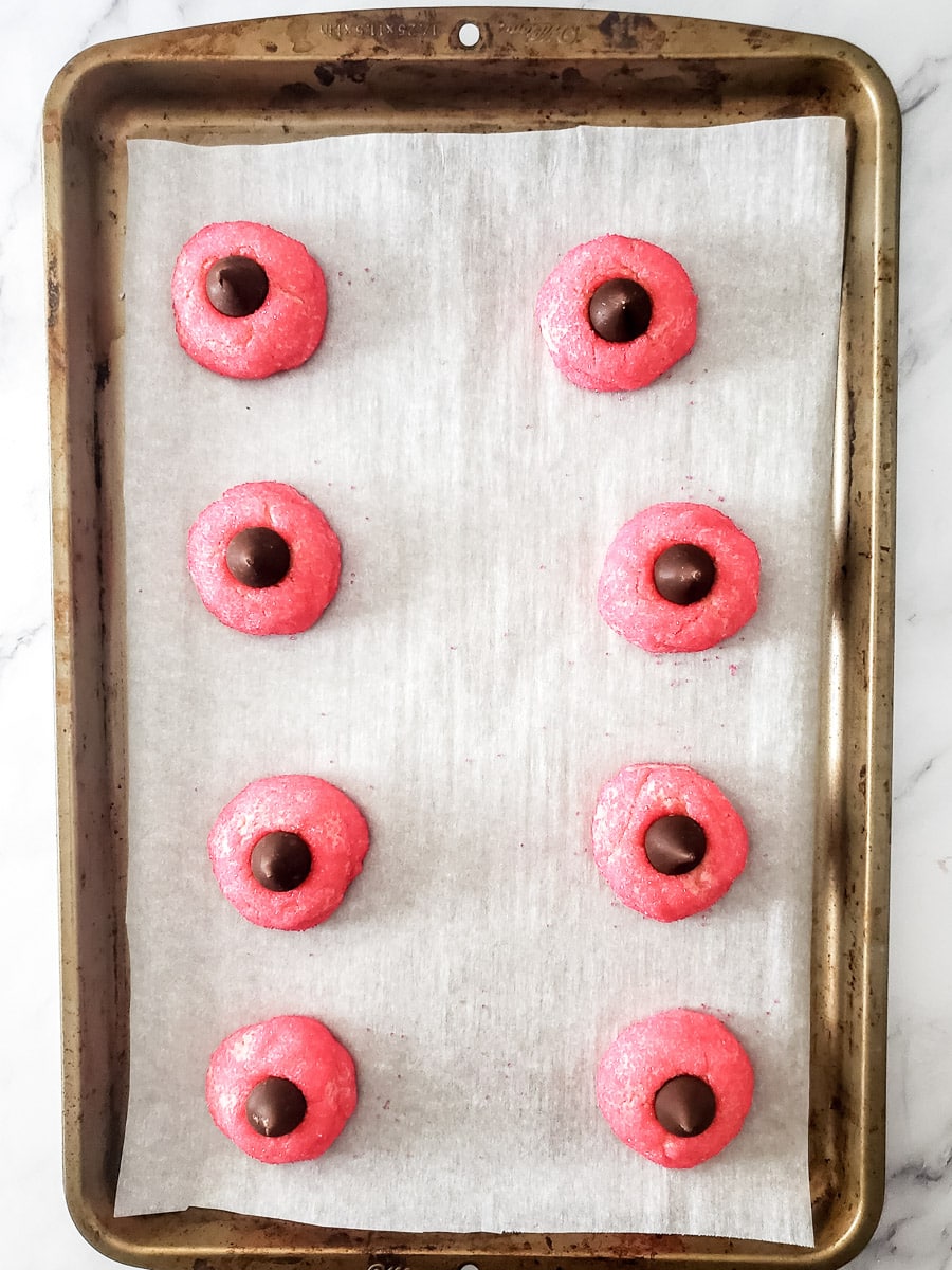 strawberry cake mix cookie