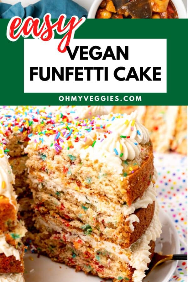 vegan confetti cake