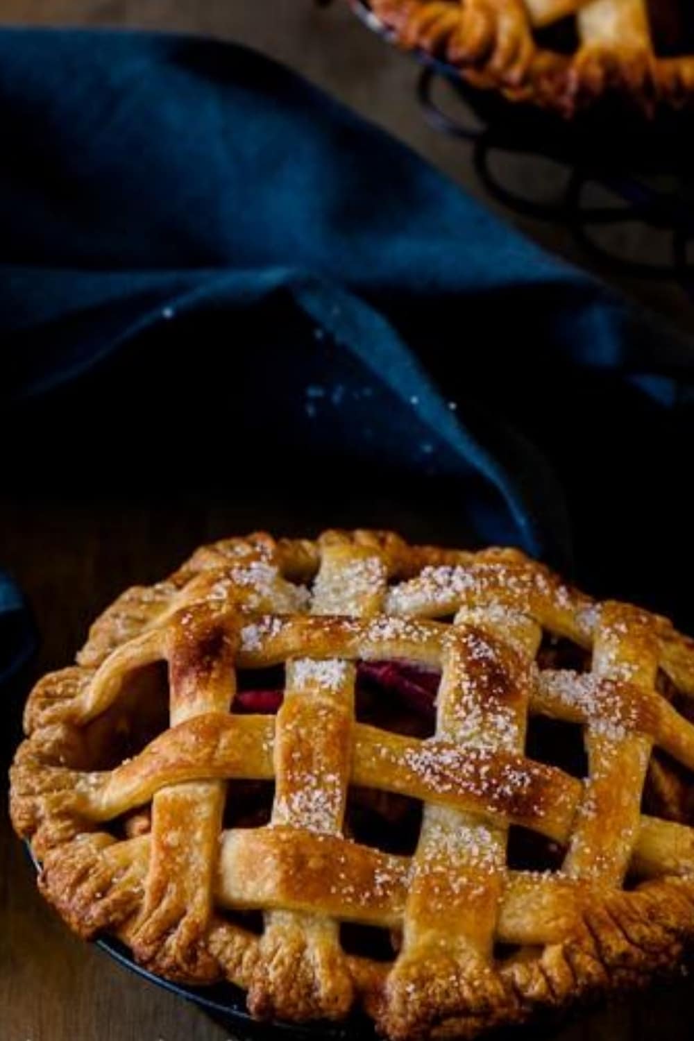 Individual Apple and Rhubarb Pies