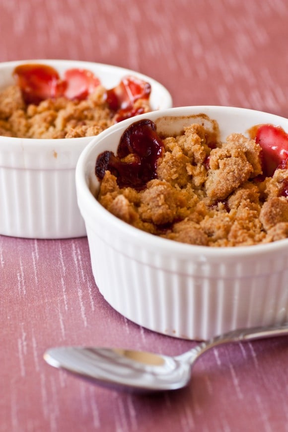 Apple and Raspberry Crumble