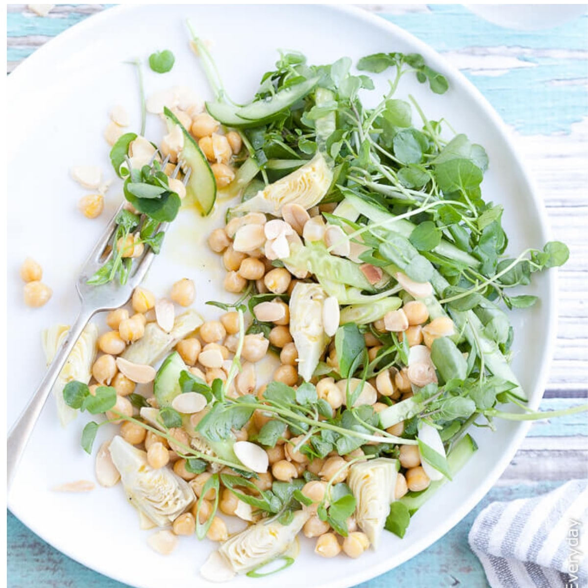 artichoke chickpea salad