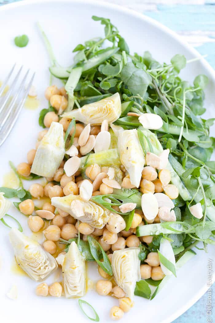 artichoke chickpea salad