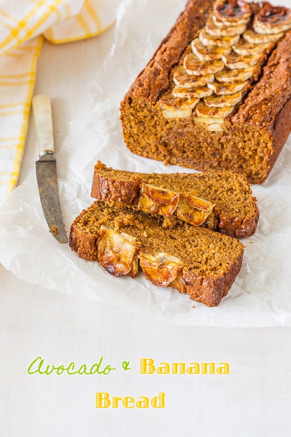 Avocado and Banana Bread - butter and oil free, refined sugar free - a healthy banana bread | deliciouseveryday.com