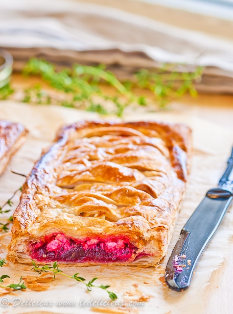 Beetroot and Goats Cheese Tart #vegetarin | DeliciousEveryday.com