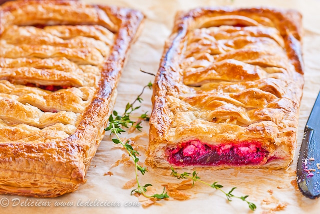 Beetroot and Goats Cheese Tart #vegetarin | DeliciousEveryday.com