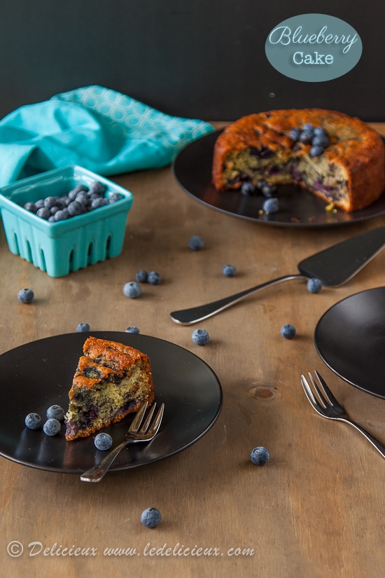 Blueberry Cake recipe | via deliciouseveryday.com