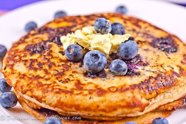 Blueberry pancake recipe