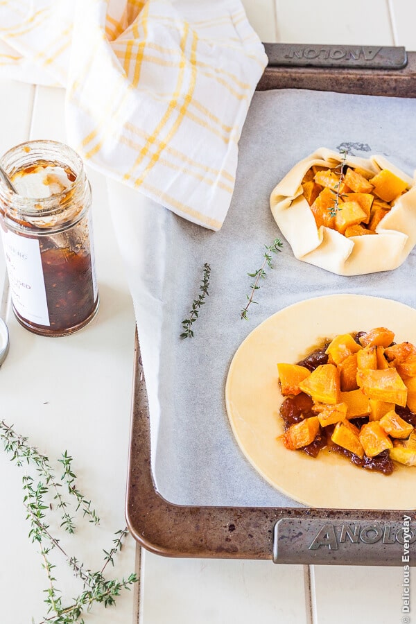 Caramelised Onion and Butternut Pumpkin Crostata recipe #vegetarian | DeliciousEveryday.com