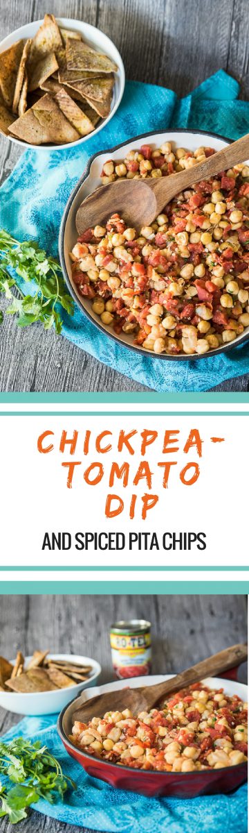 vegan chickpea tomato dip