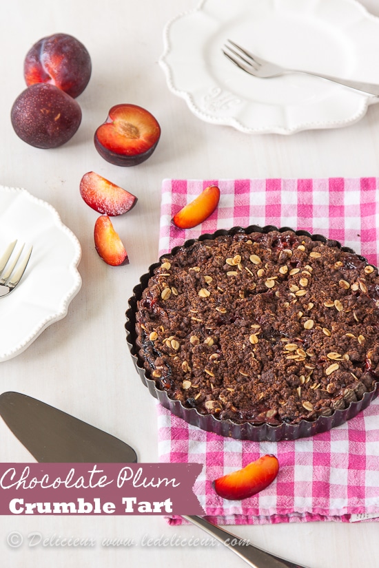 Chocolate Plum Tart