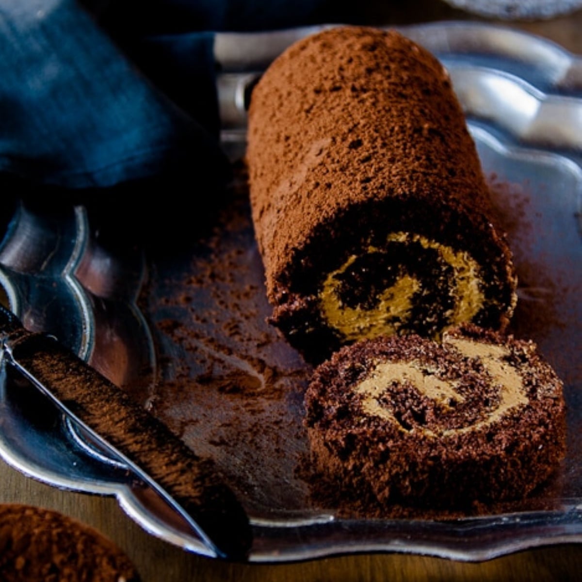 Chocolate roulade deals