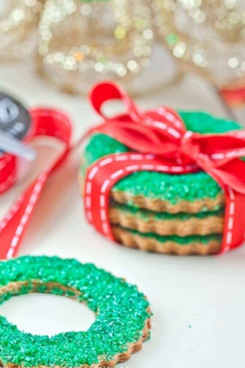 Edible Christmas Decorations Christmas Wreath Cookies