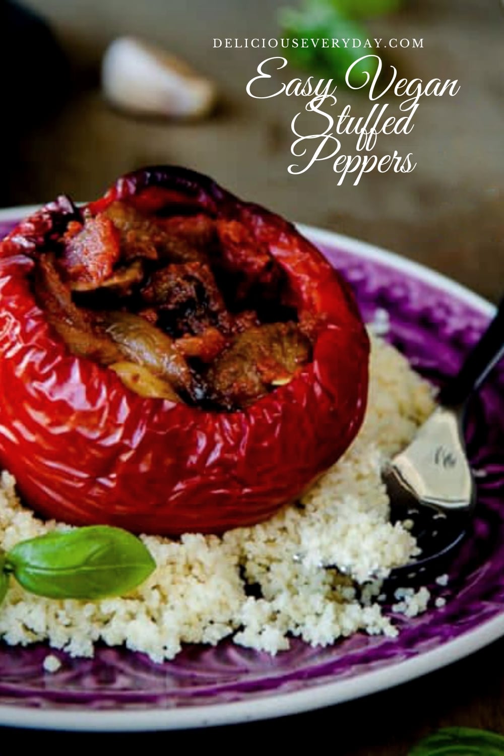 Italian-inspired Vegan Stuffed Peppers