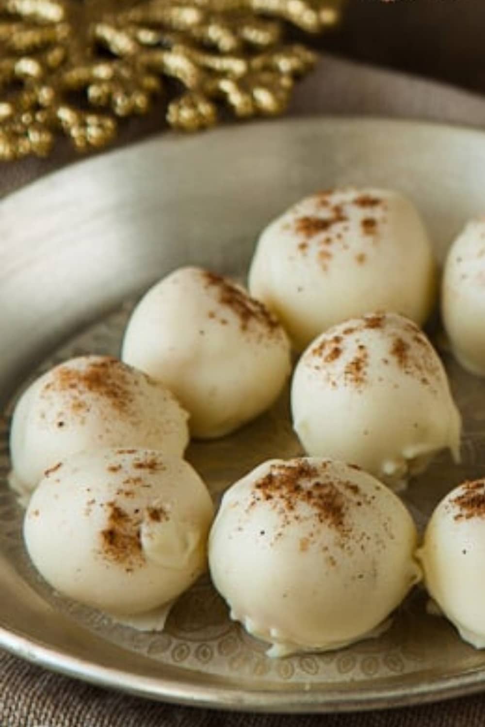 eggnog truffles