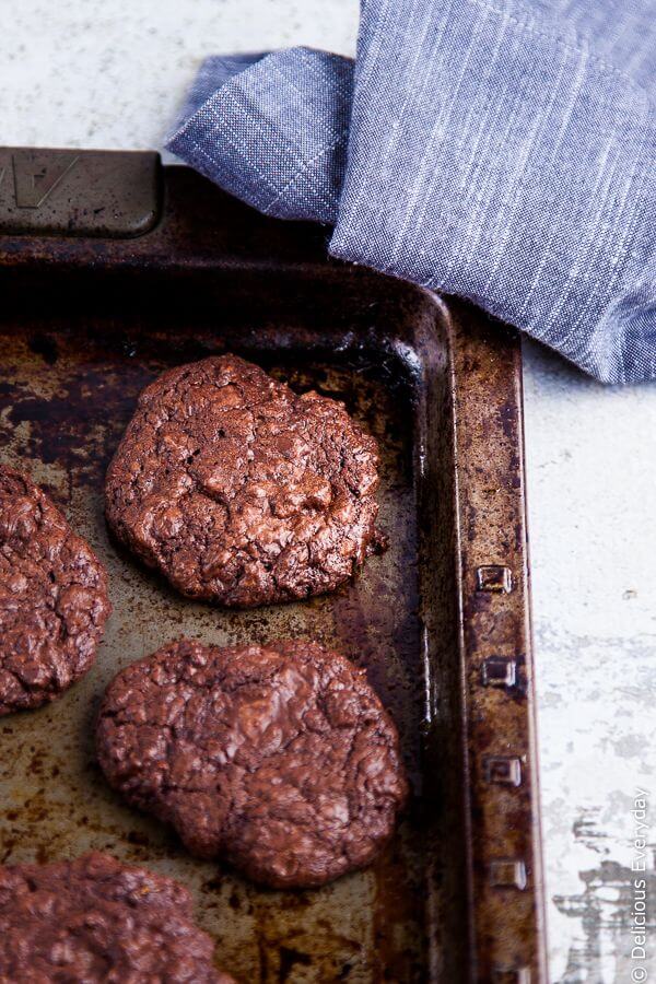 Orange Scented Double Chocolate Chip Cookies - these gluten free and dairy free cookies are easy to whip together and are absolutely addictive | DeliciousEveryday.com