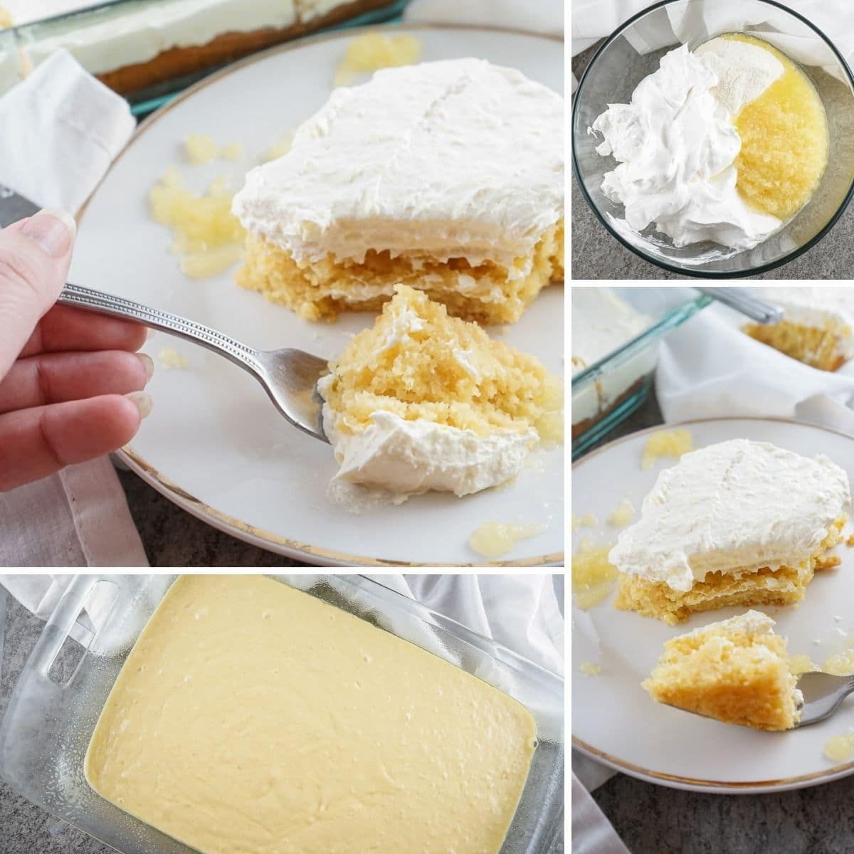 how to make pineapple sunshine cake collage