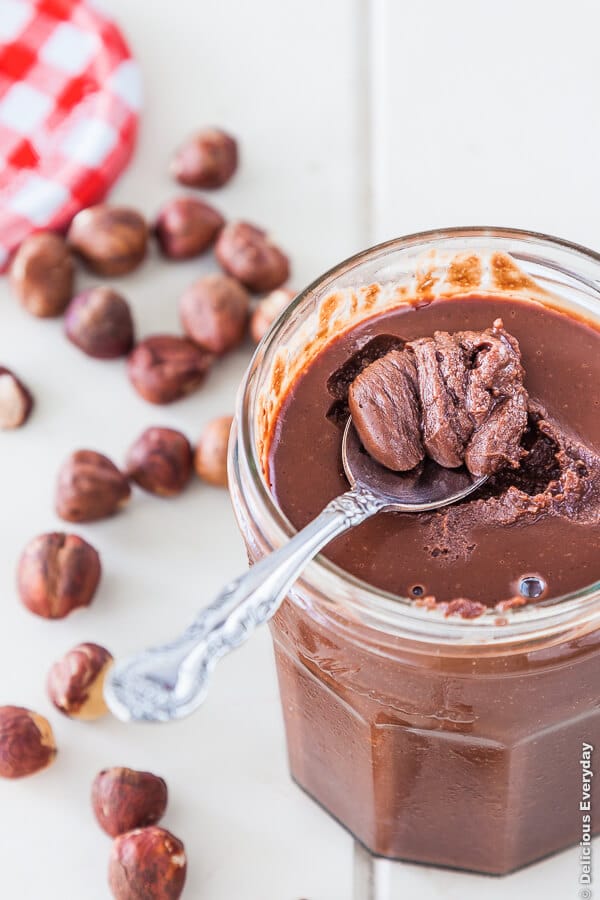 Homemade Nutella - Chocolate Hazelnut Spread recipe | DeliciousEveryday.com