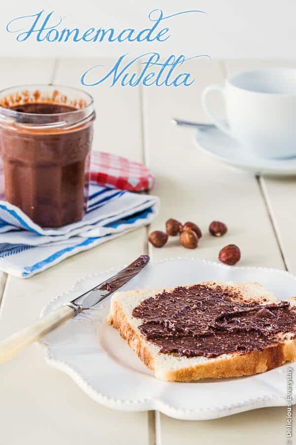 Homemade Nutella - Chocolate Hazelnut Spread recipe | DeliciousEveryday.com