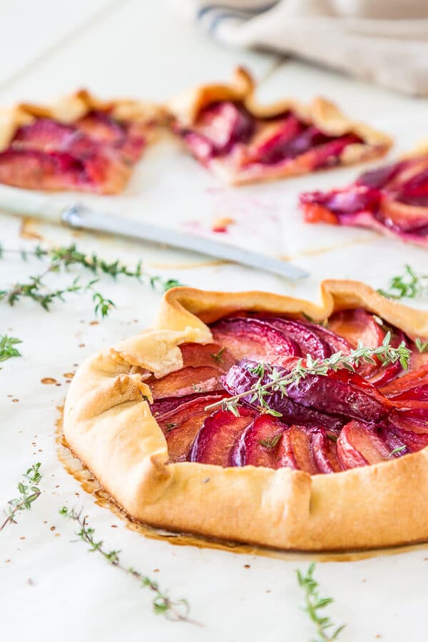 Honey Thyme Plum Crostata recipe | DeliciousEveryday.com