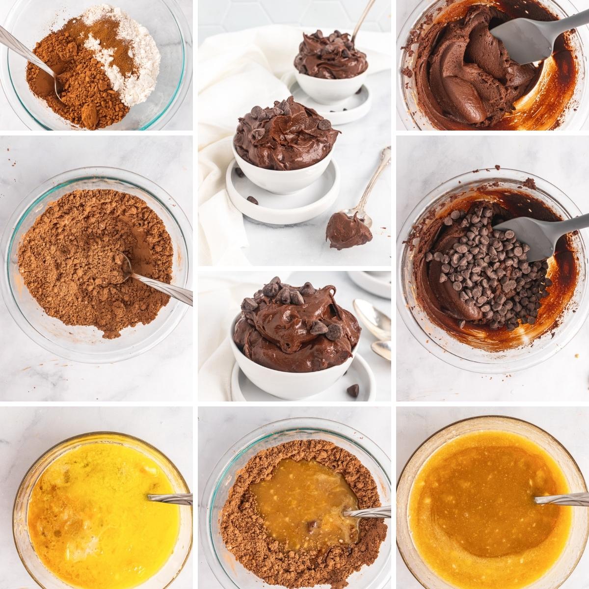 how to make edible brownie batter collage