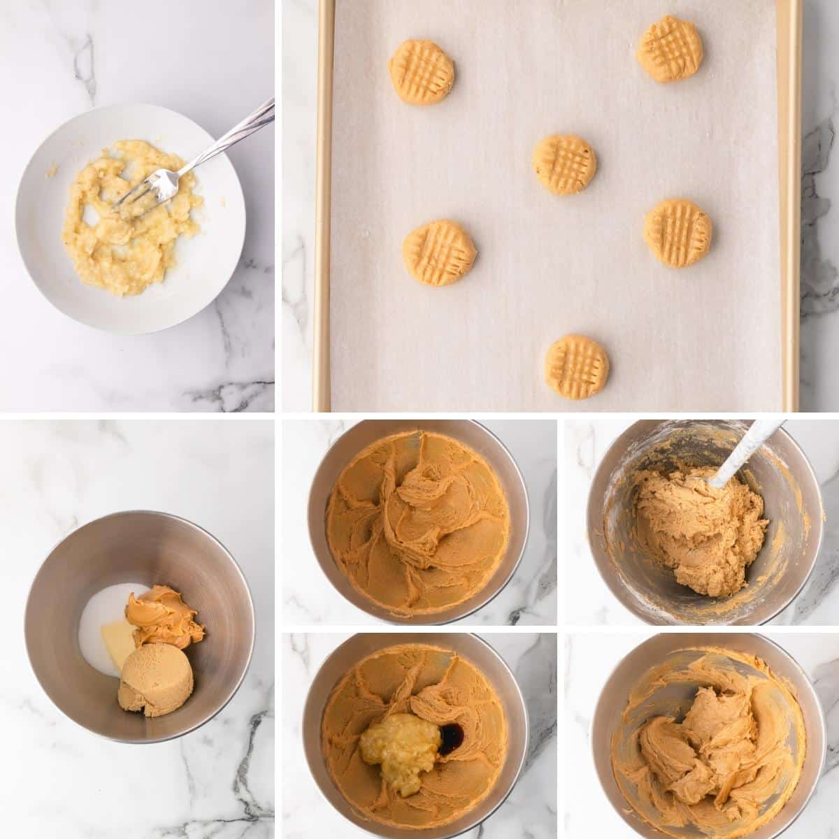 peanut butter banana cookies