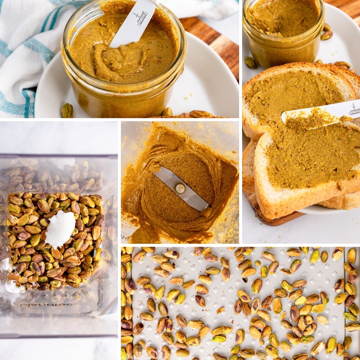 how to make pistachio butter collage