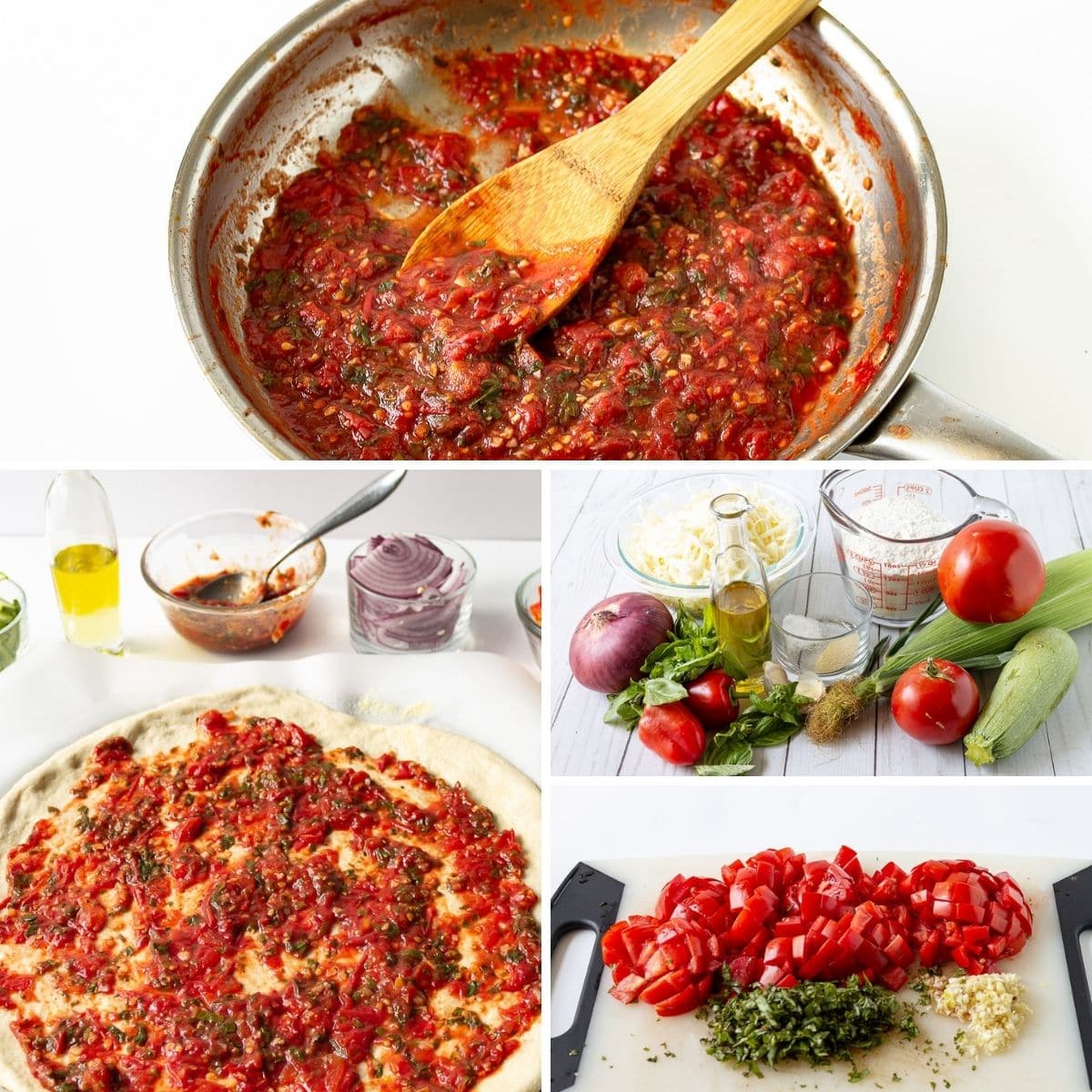 How to Make Vegan Pizza Sauce collage