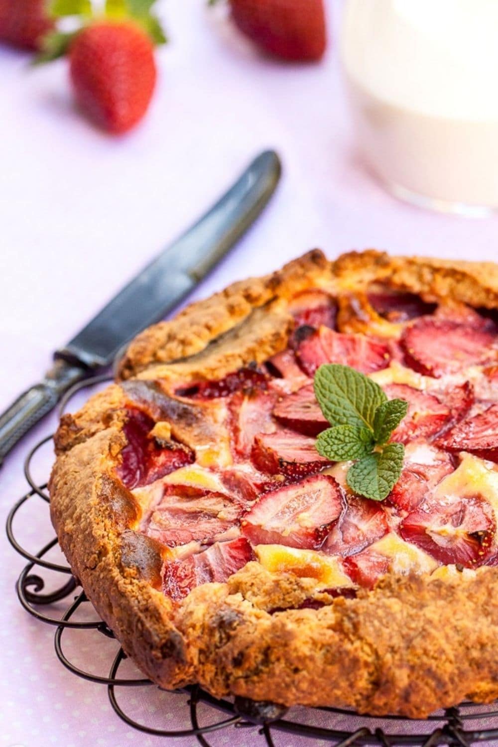 Mascarpone and Strawberry Galette