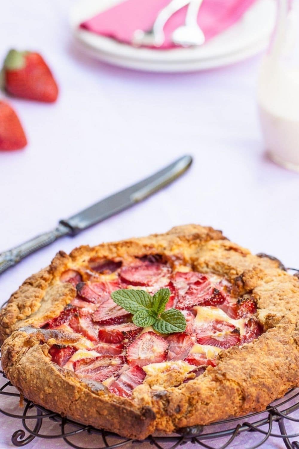 Mascarpone and Strawberry Galette