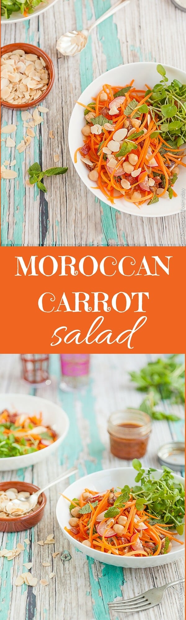 This Moroccan carrot and chickpea salad recipe is a hearty meal in a bowl and makes for a great packed lunch. Gluten-free and vegetarian (with a vegan option) it is so easy to throw together and packs a punch flavourwise! You’ll be making it again and again!