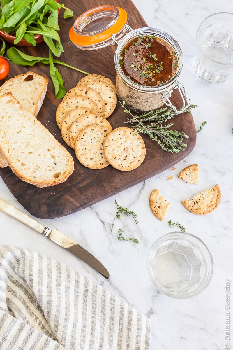 This gorgeous Mushroom Pâté is a beautiful vegan pâté flavoured with wild mushrooms and a whisper of fragrant truffle oil. Serve with toasted sourdough and your favourite crackers, along with a glass of wine. 