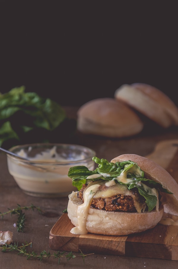 Mushroom Quinoa Burgers recipe - Looking for a fantastic vegetarian burger that will satisfy carnivores too? Look no further than my mushroom quinoa burgers packed full of the goodness of umami-laden mushrooms. | Get the recipe at DeliciousEveryday.com